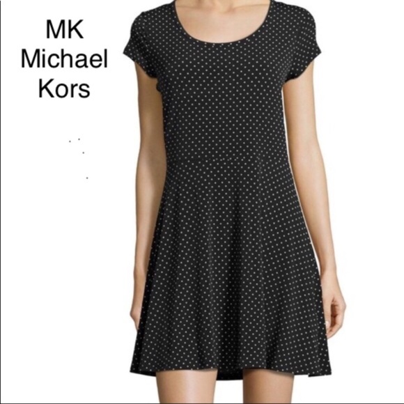 michael kors red polka dot dress